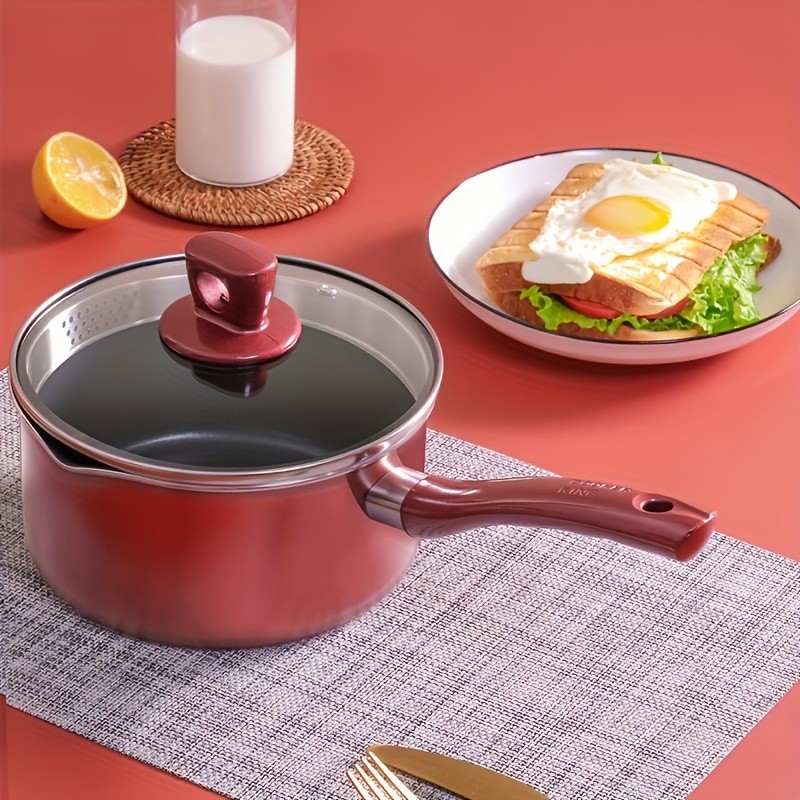 COOKER KING 2.1QT Nonstick Saucepan with Glass Lid  Safe, Even-Heating Daily Pot for All NZ Cooktops