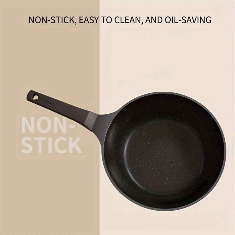 COOKER KING 9.45-Inch Deep Nonstick Fry Pan with Glass Lid  Restaurant-Grade, PTFE/PFOA-Free Skillet for All NZ Cooktops