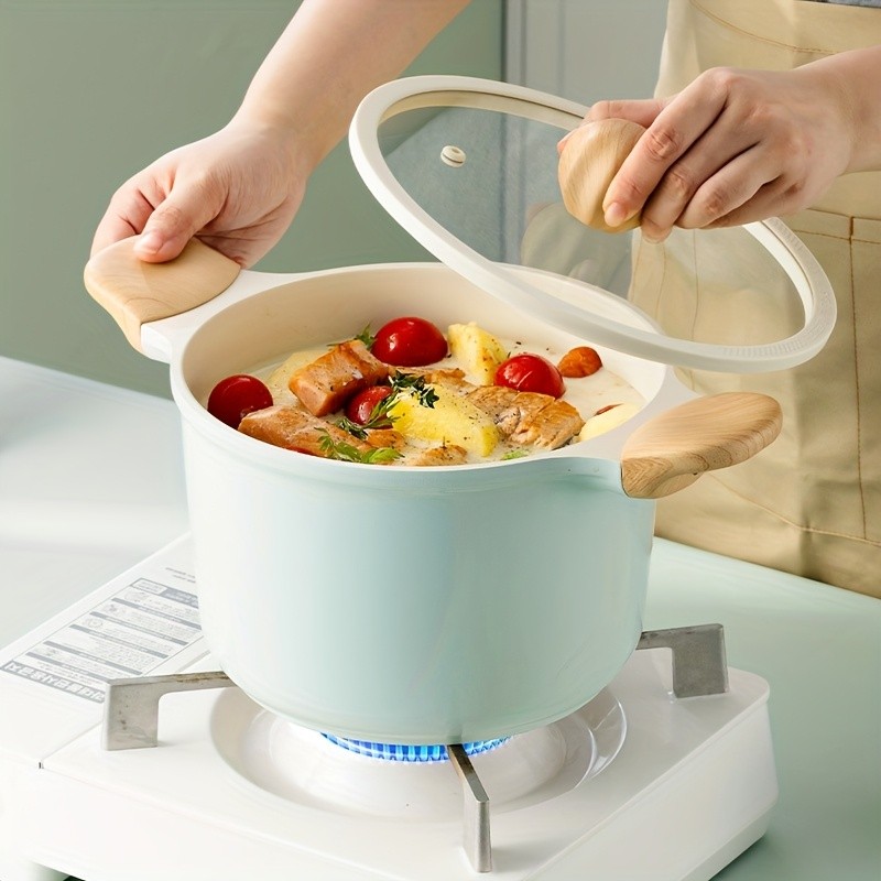 COOKER KING 4.5L Titanium-Ceramic Nonstick Stockpot with Lid  Safe, Even-Heating Family Pot for All NZ Cooktops