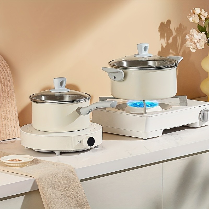 COOKER KING 3.8L Everyday Nonstick Stock Pot with Glass Lid  PFOA-Free Family Cooker for All NZ Cooktops