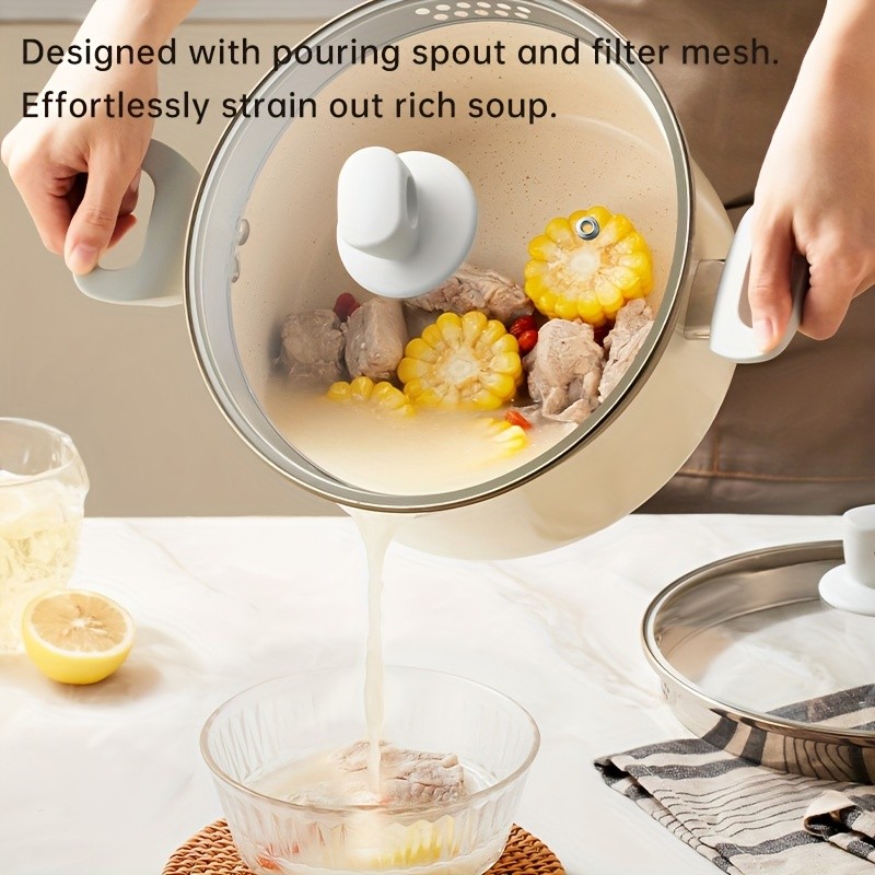 COOKER KING 3.8L Everyday Nonstick Stock Pot with Glass Lid  PFOA-Free Family Cooker for All NZ Cooktops