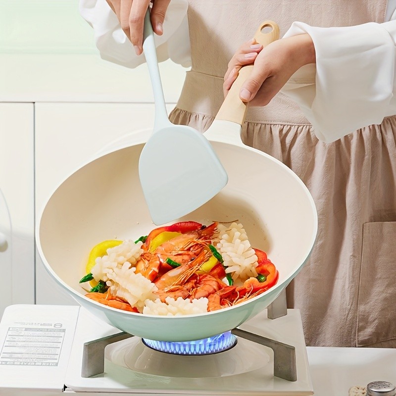 COOKER KING 28cm Titanium-Ceramic Wok with Lid  PFOA/PTFE-Free Stir-Fry Pan with Cool-Touch Handles for All NZ Cooktops