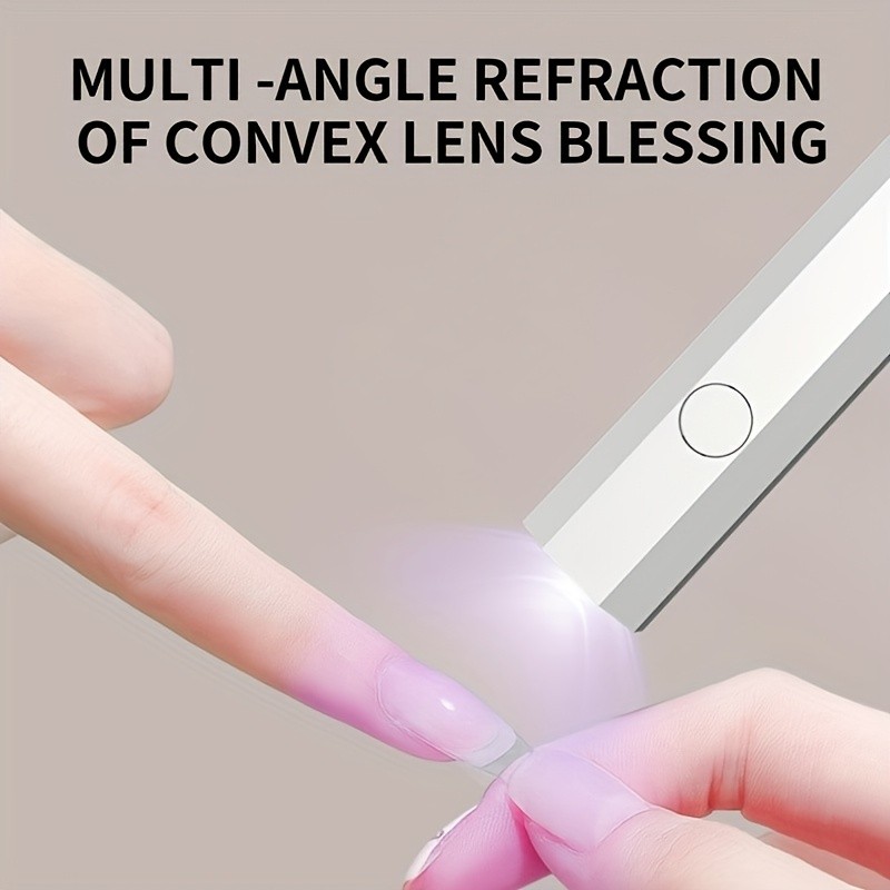 FEIYBA Portable Mini Nail Lamp with Digital Display  Fast Wireless Gel Curing for Home, Travel & Nail Art Anywhere