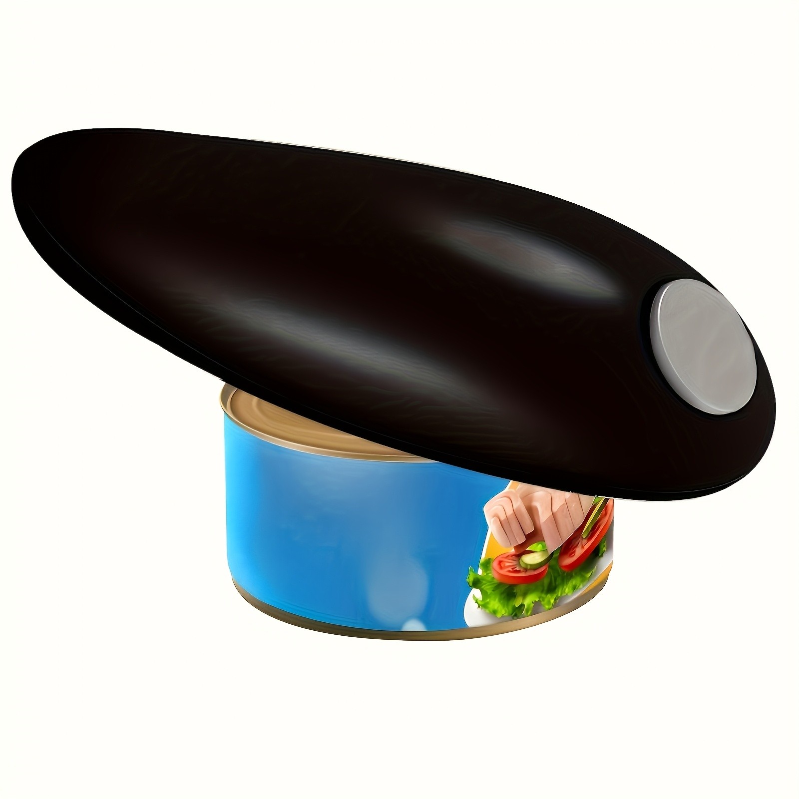 FEIYBA Compact Cordless Electric Can Opener  Smooth-Edge, Safe Auto Shut-Off Design for Easy Kitchen & Camping Use