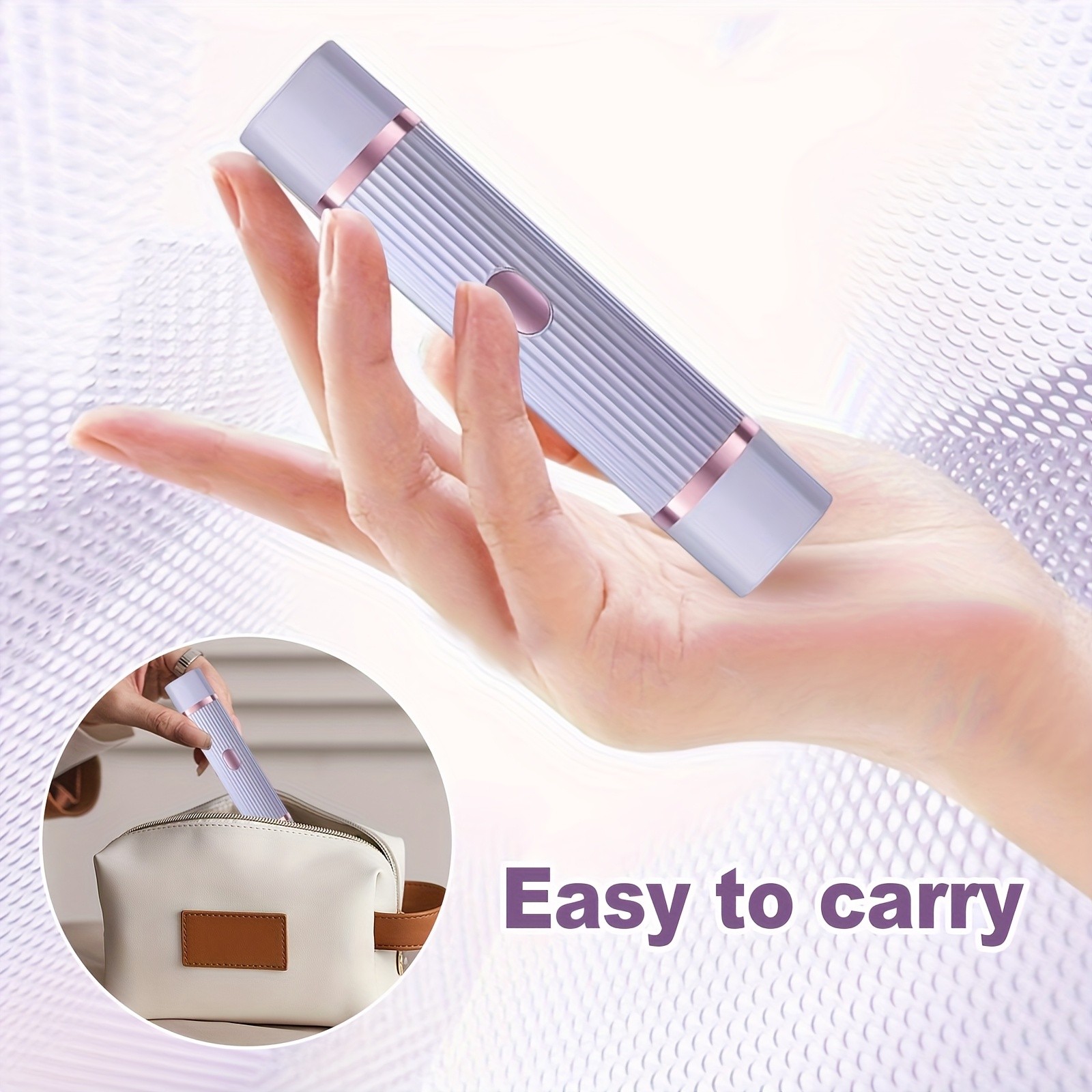 FEIYBA Dual-Head Womens USB Hair Trimmer  Pastel Pink Full-Body Shaver with Long-Lasting Lithium Power