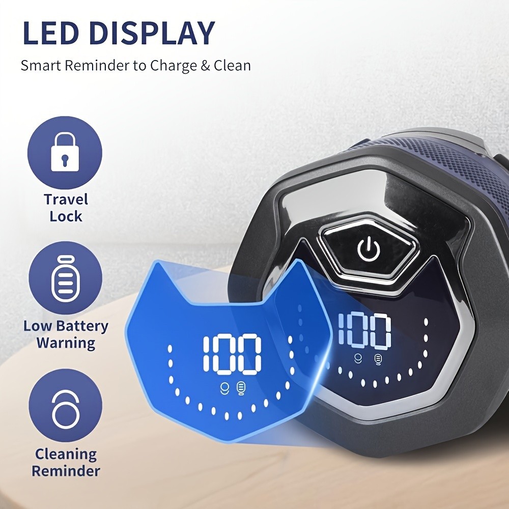 FEIYBA 6-Speed Cordless Electric Shaver with Spare Blade Mesh  Long-Life USB Razor for Smooth, Powerful Mens Grooming