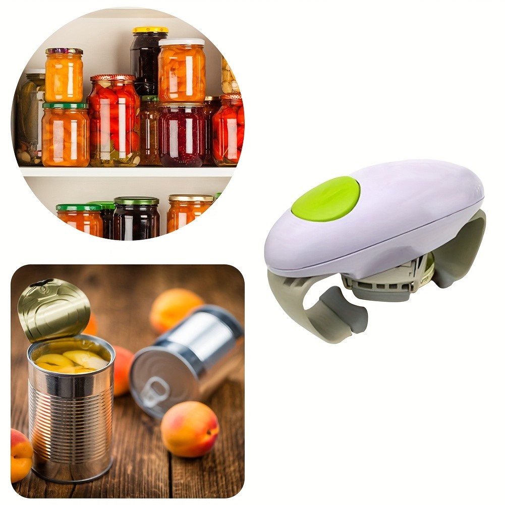 FEIYBA Torque-Assist Electric Jar & Can Opener  One-Touch, Battery-Powered Kitchen Tool for All Jar Sizes