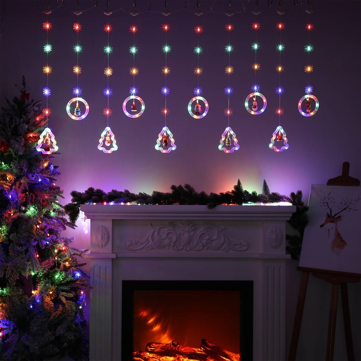 USB-Powered LED Christmas Tree Lights  8-Mode Dimmable Fairy Lights with Remote