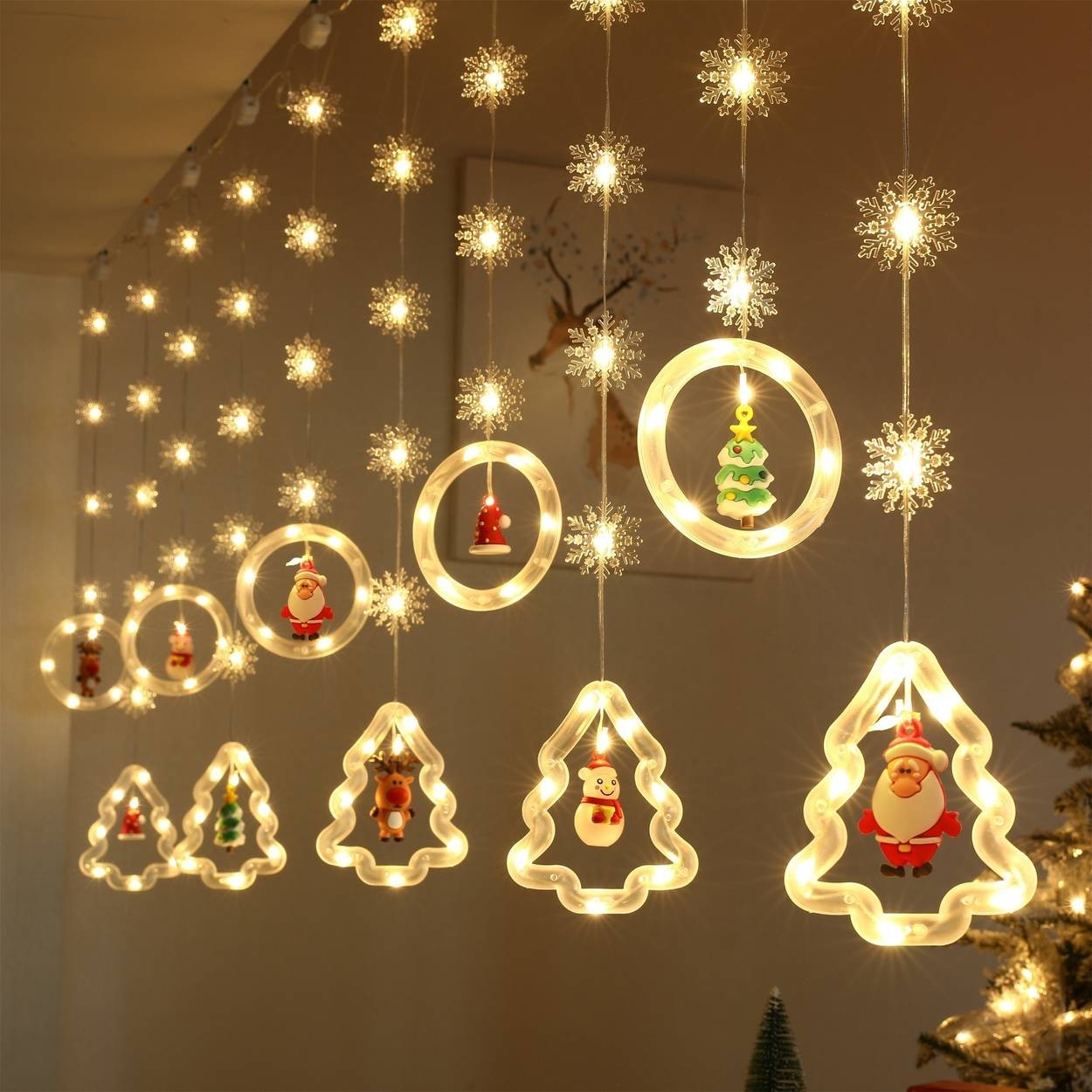 USB-Powered LED Christmas Tree Lights  8-Mode Dimmable Fairy Lights with Remote