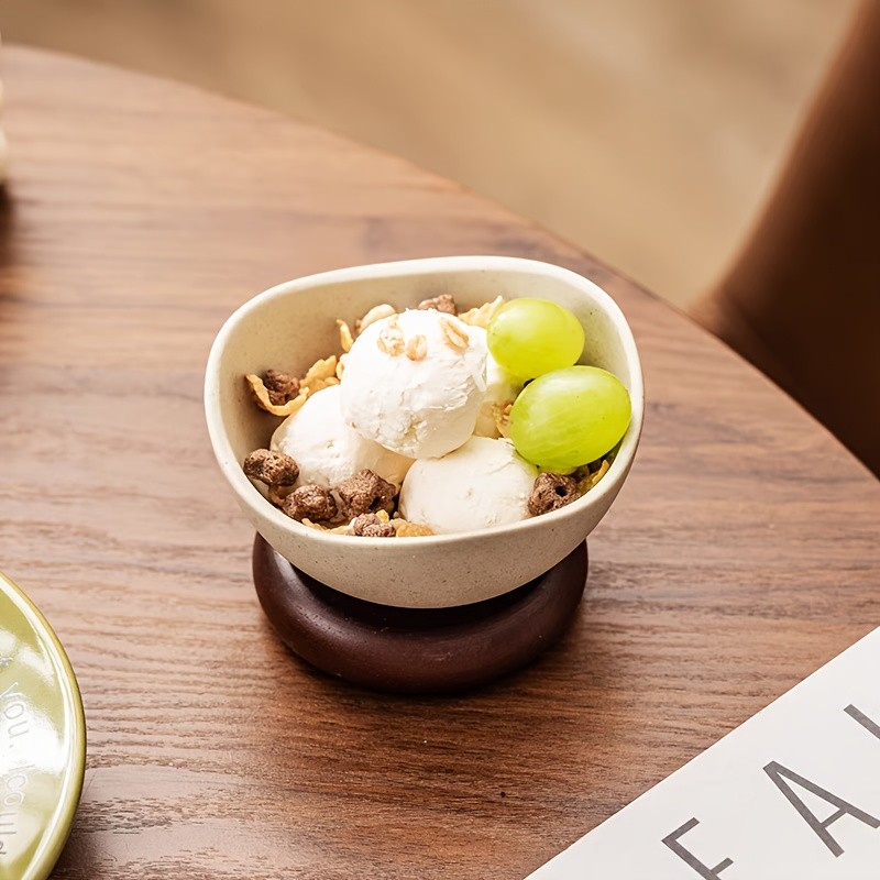 CEEFU Heart-Shaped Porcelain Dessert Bowls  Handmade Ceramic Cups for Ice Cream, Berries & Festive NZ Table Settings