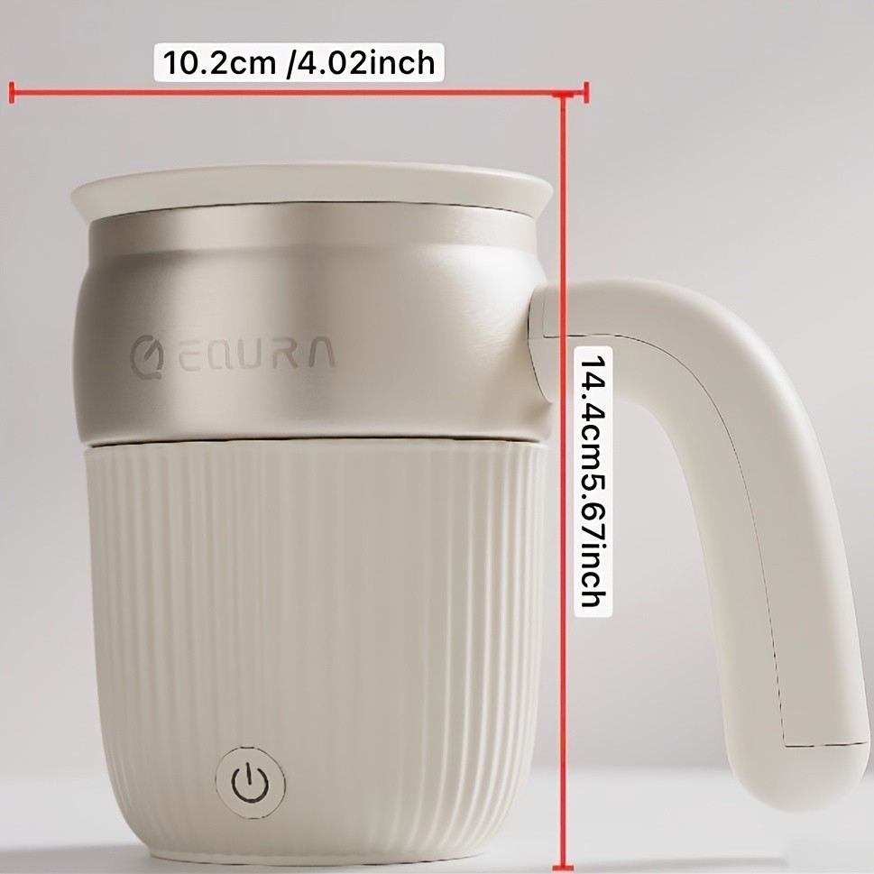 eQUra 450ml Automatic Magnetic Stirring Cup 316 Stainless Steel Self-Mixing Coffee & Milkshake Mug (2025 Gift Edition)