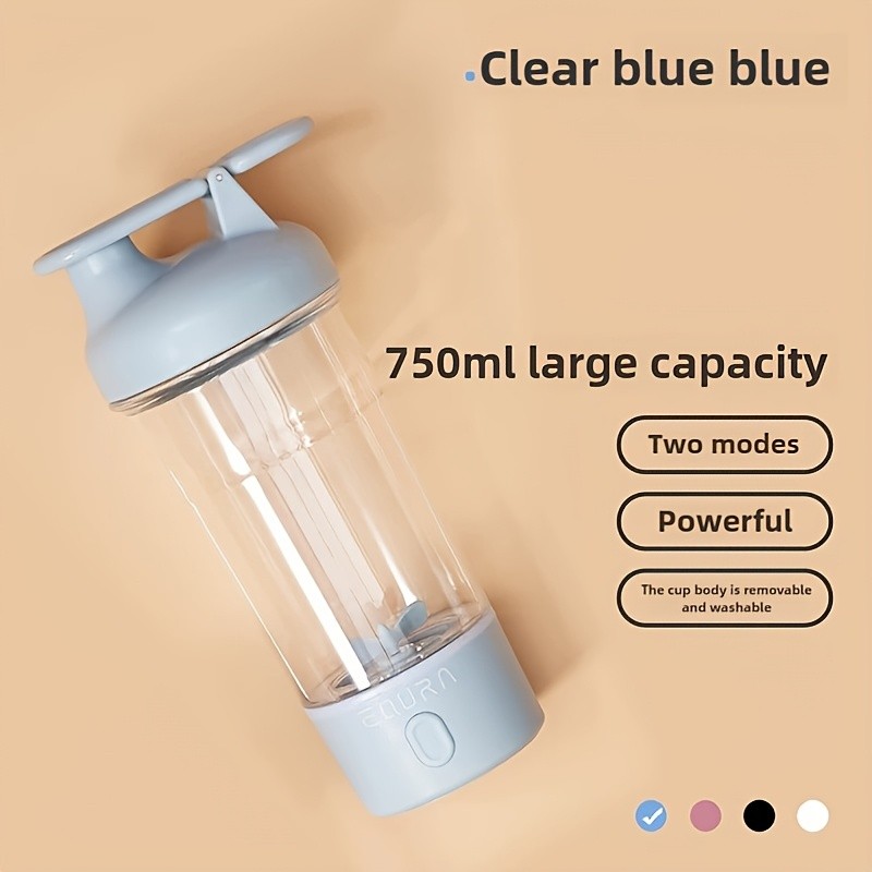 eQUra Portable Tritan Water Bottle with Capacity Scale  Shatterproof Single-Spout Hydration Bottle for Gym, Camping & Outdoor Use