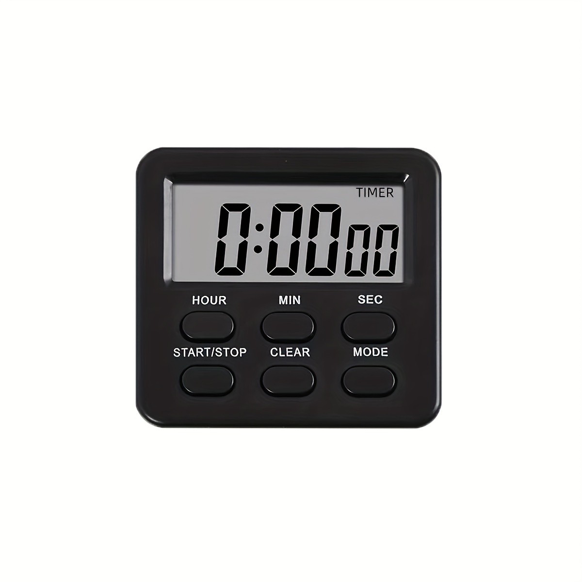 KT THERMO Digital LCD Alarm Clock & Multi-Mode Timer  24-Hour Display with Memory, Count-Up/Down & Stand/Hanging Hook