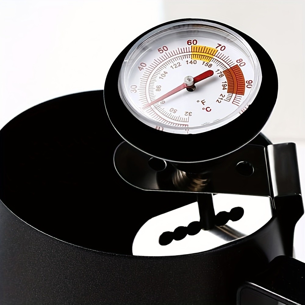 KT THERMO Stainless Steel Clip-On Coffee Thermometer  Anti-Scald Instant Read Probe for Pour-Over, Milk Frothing & Food Cooking