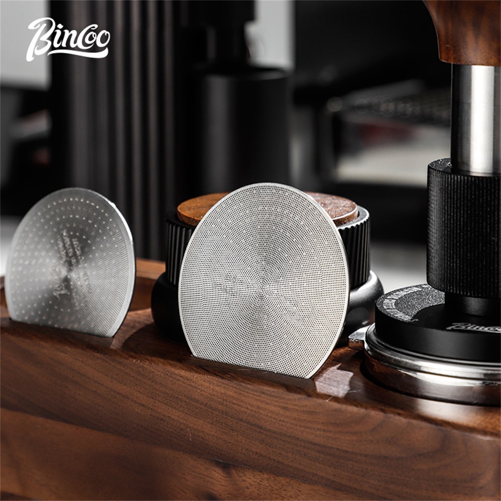 Bincoo Stainless Steel Espresso Separation Filter  Secondary Water Screen & Powder Bowl for Clean, Stable Espresso Extraction