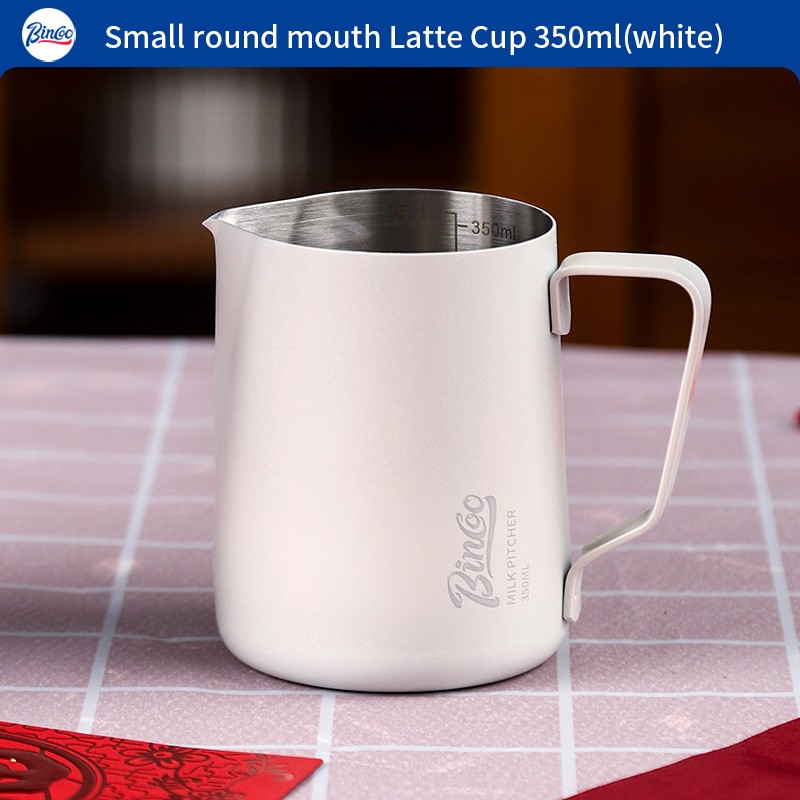 Bincoo Stainless Steel Latte Art Frothing Pitcher Set  350ml & 600ml Pointed-Spout Steam Jugs for Barista-Quality Milk Texturing