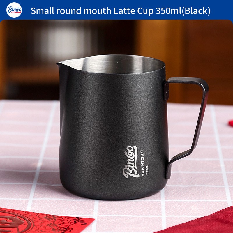 Bincoo Stainless Steel Latte Art Frothing Pitcher Set  350ml & 600ml Pointed-Spout Steam Jugs for Barista-Quality Milk Texturing