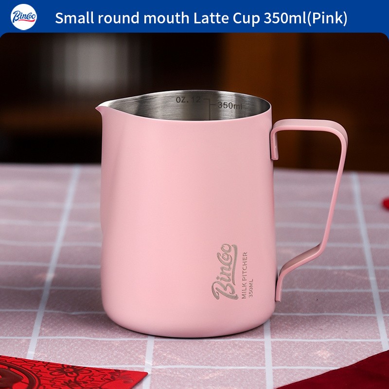 Bincoo Stainless Steel Latte Art Frothing Pitcher Set  350ml & 600ml Pointed-Spout Steam Jugs for Barista-Quality Milk Texturing