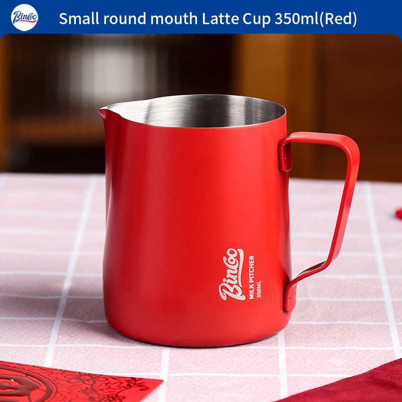 Bincoo Stainless Steel Latte Art Frothing Pitcher Set  350ml & 600ml Pointed-Spout Steam Jugs for Barista-Quality Milk Texturing