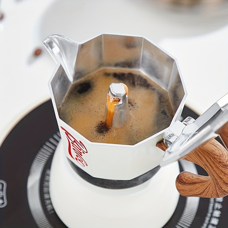 Bincoo Italian Espresso Moka Pot, Hand-Brewed Coffee Machine & Manual Coffee Grinder  Authentic Italian Caf Taste at Home