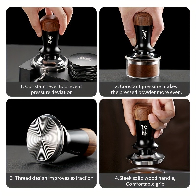 Bincoo Wooden Threaded Espresso Hammer  Italian Powder Press 51mm/58mm