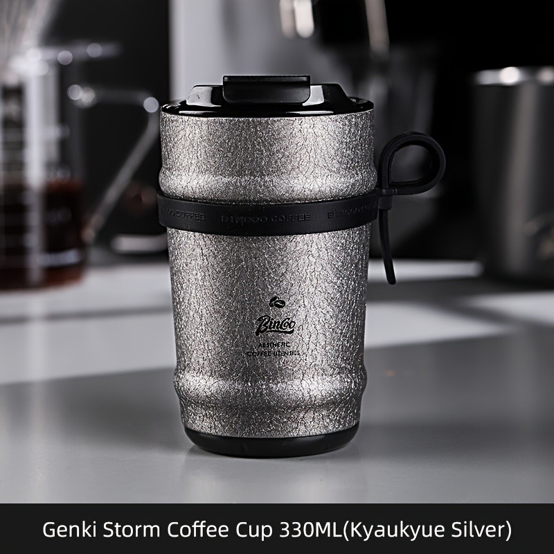 Bincoo Ceramic Liner Travel Mug  316 Stainless Steel Coffee Cup with Lid