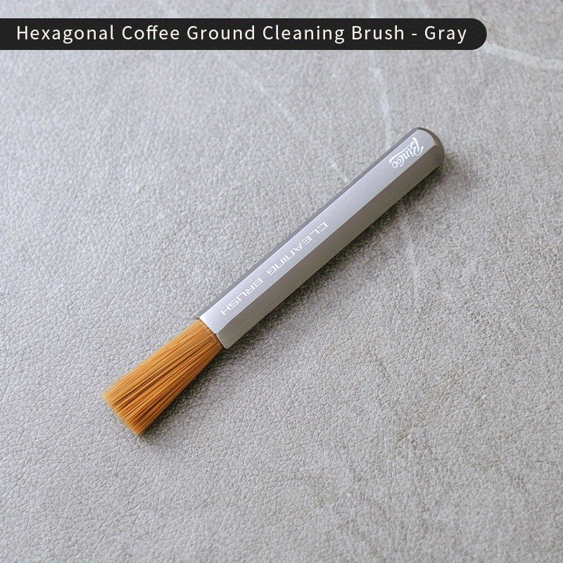 Bincoo Aluminum Alloy Grinder Cleaning Brush  Compact Coffee Bar Maintenance Tool