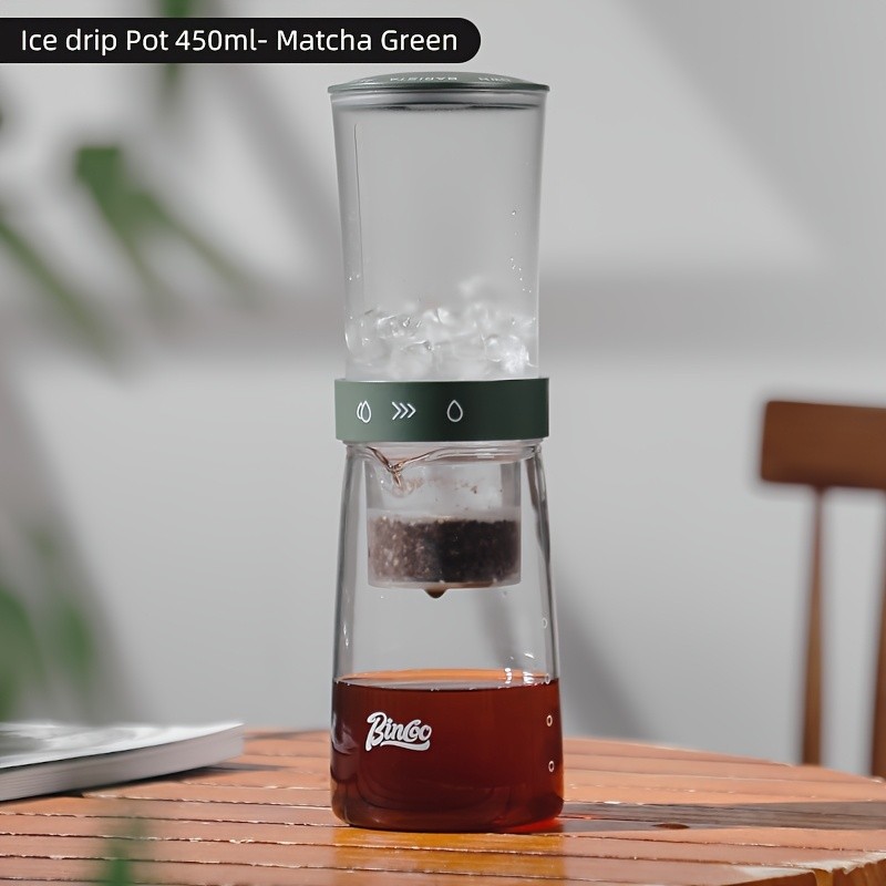 Bincoo Glass Ice Drip Coffee Pot Portable Hand-Brew Cold Extraction Utensil