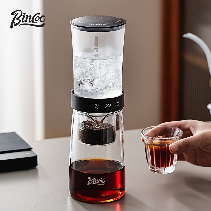 Bincoo Glass Ice Drip Coffee Pot Portable Hand-Brew Cold Extraction Utensil