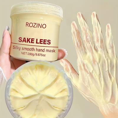 ROZINO Sake Lees Hand Mask Instant Smooth Care for Dry, Cracked Hands