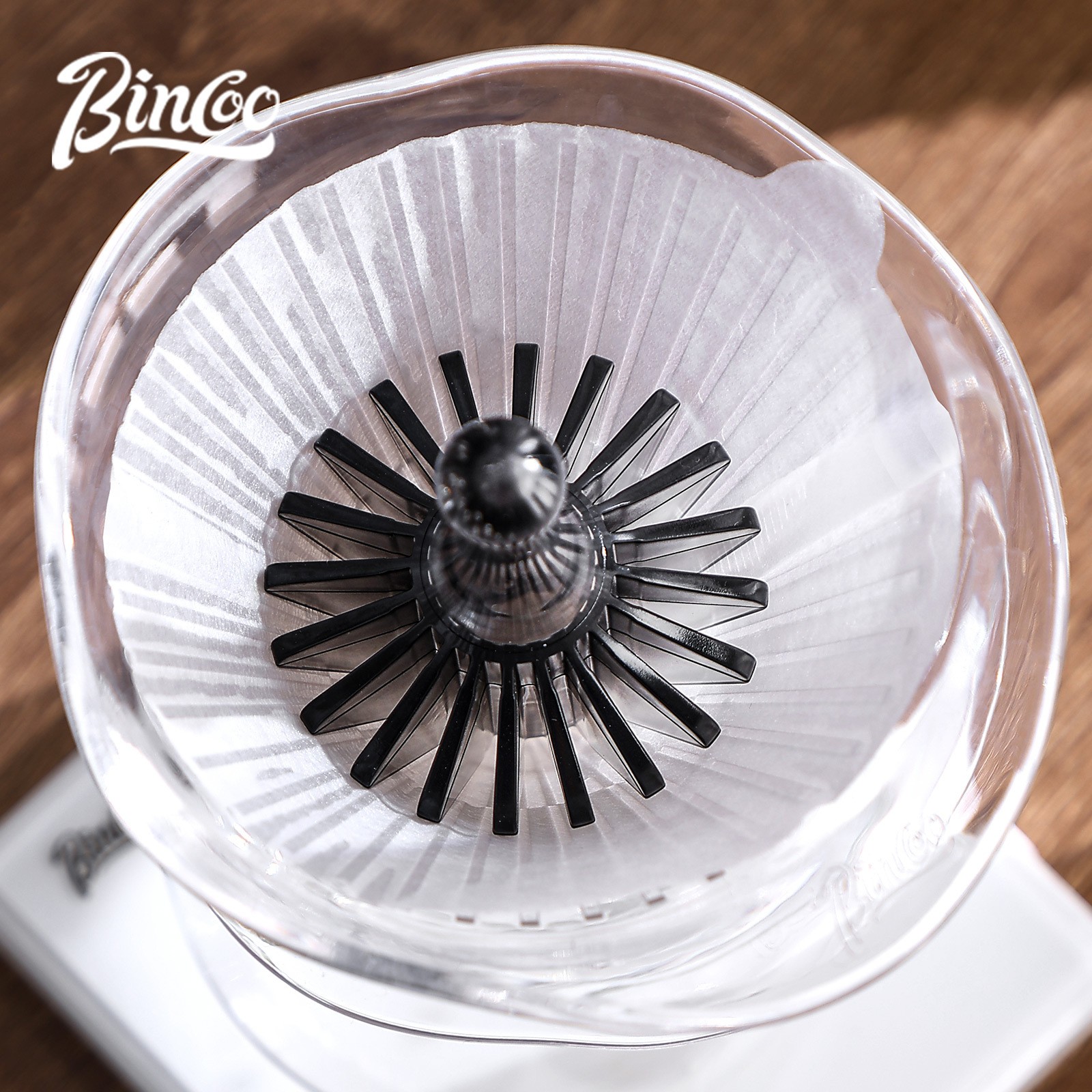 Bincoo Tritan Coffee Filter Press Tool  Heat-Resistant BPA-Free Pour-Over Accessory