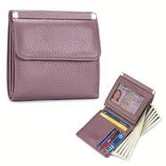 OBCREATOR Womens Genuine Leather Wallet  Elegant Multi-Compartment Clutch with Magnetic Closure