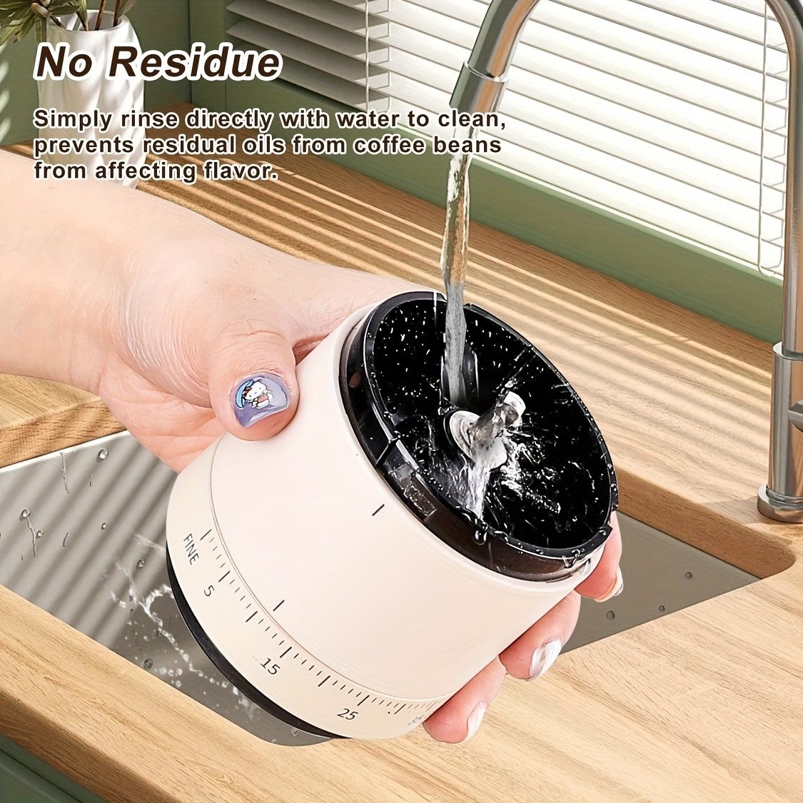 IAGREEA Precision Multi-Setting Coffee Grinder  Quiet Electric Bean & Spice Processor (212 Cups)