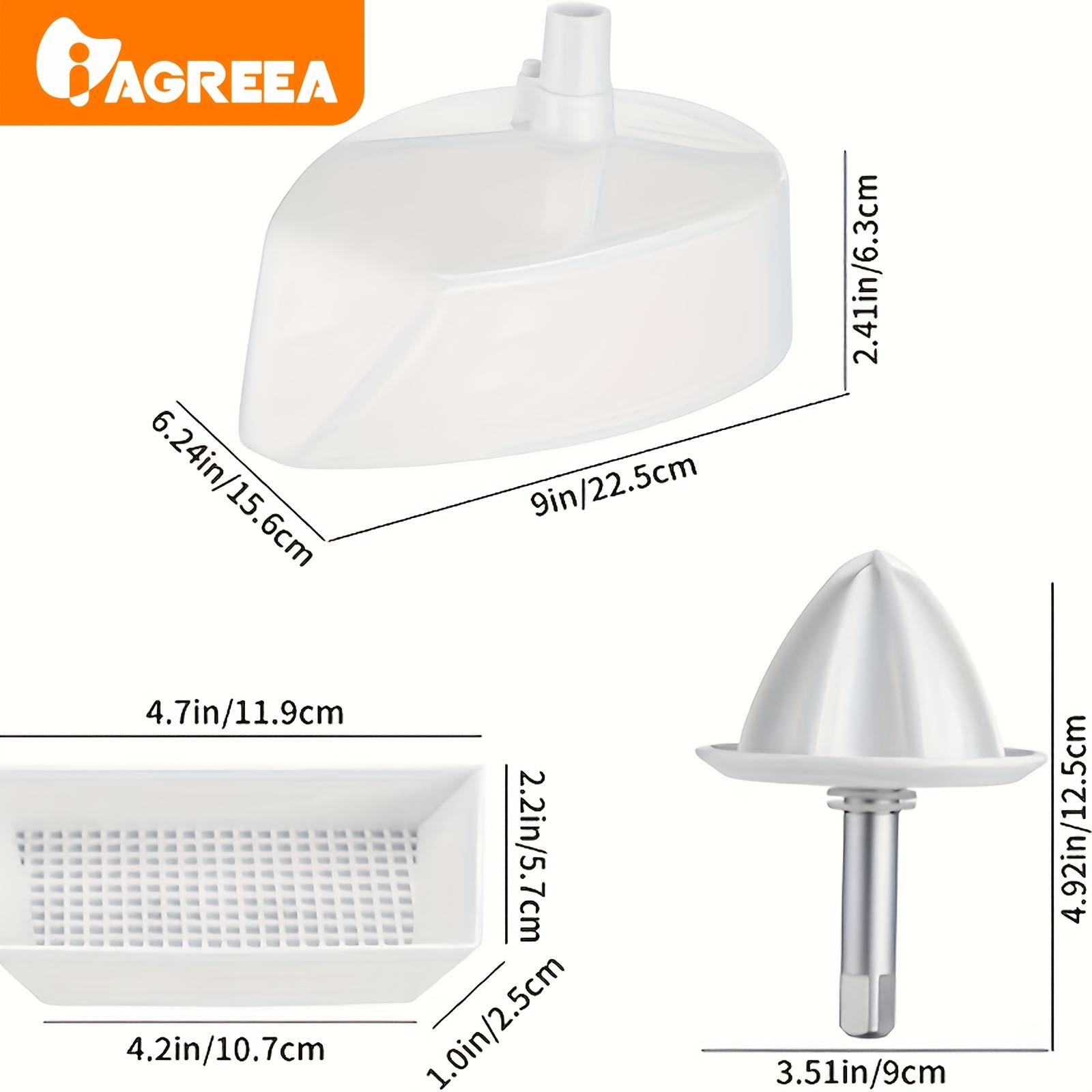 IAGREEA Citrus Juicer Attachment Hueblade-Size Stand Mixer Accessory