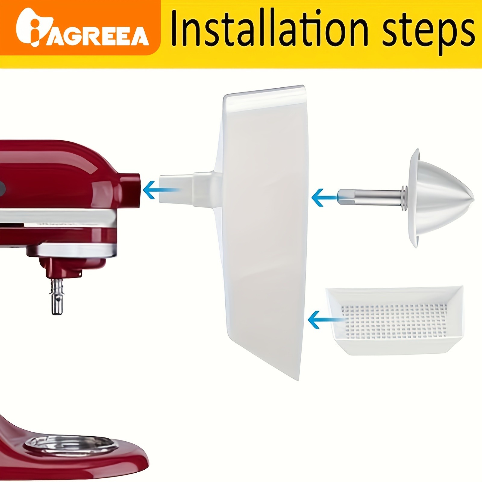 IAGREEA Citrus Juicer Attachment Hueblade-Size Stand Mixer Accessory