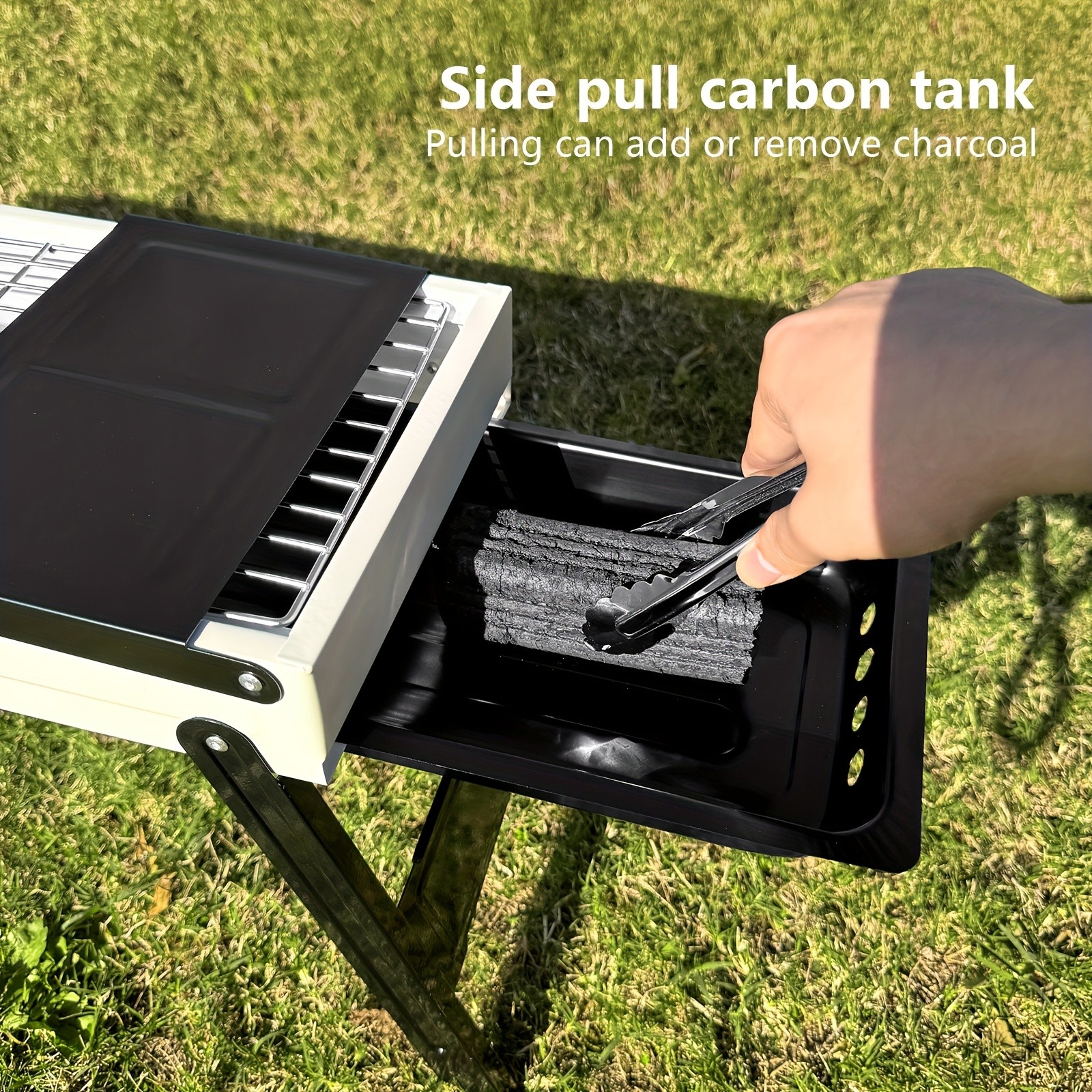 BISINNA Portable Charcoal BBQ Grill  Foldable Tabletop Outdoor Camping Barbecue