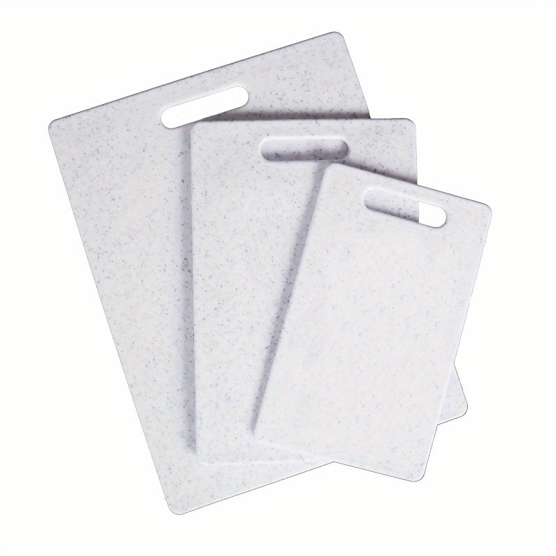 WIEZ 3pcs Home Cutting Board Set  Marble Pattern Chopping Boards for Everyday Kitchen Use