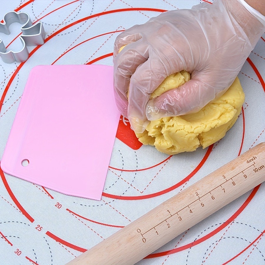 WIEZ Plastic Dough Scraper & Pastry Chopper  Essential Cutter for Smooth, Easy Dough Handling