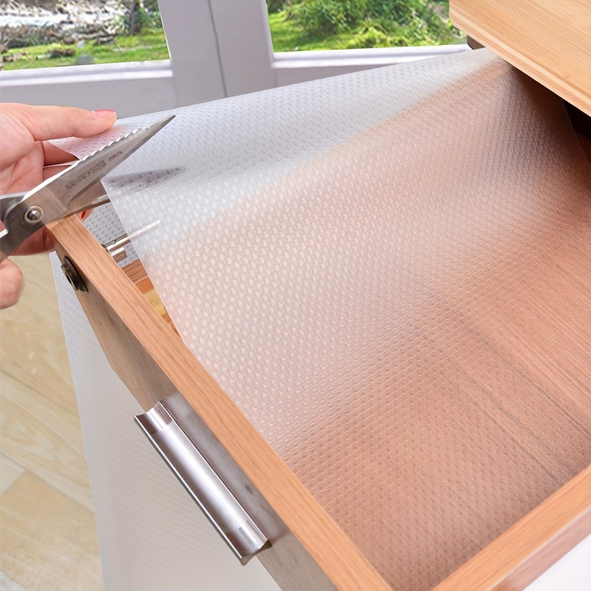 WIEZ Heavy-Duty EVA Non-Stick Drawer Liner Roll  Cut-to-Fit Scratchproof Shelf & Cabinet Protector