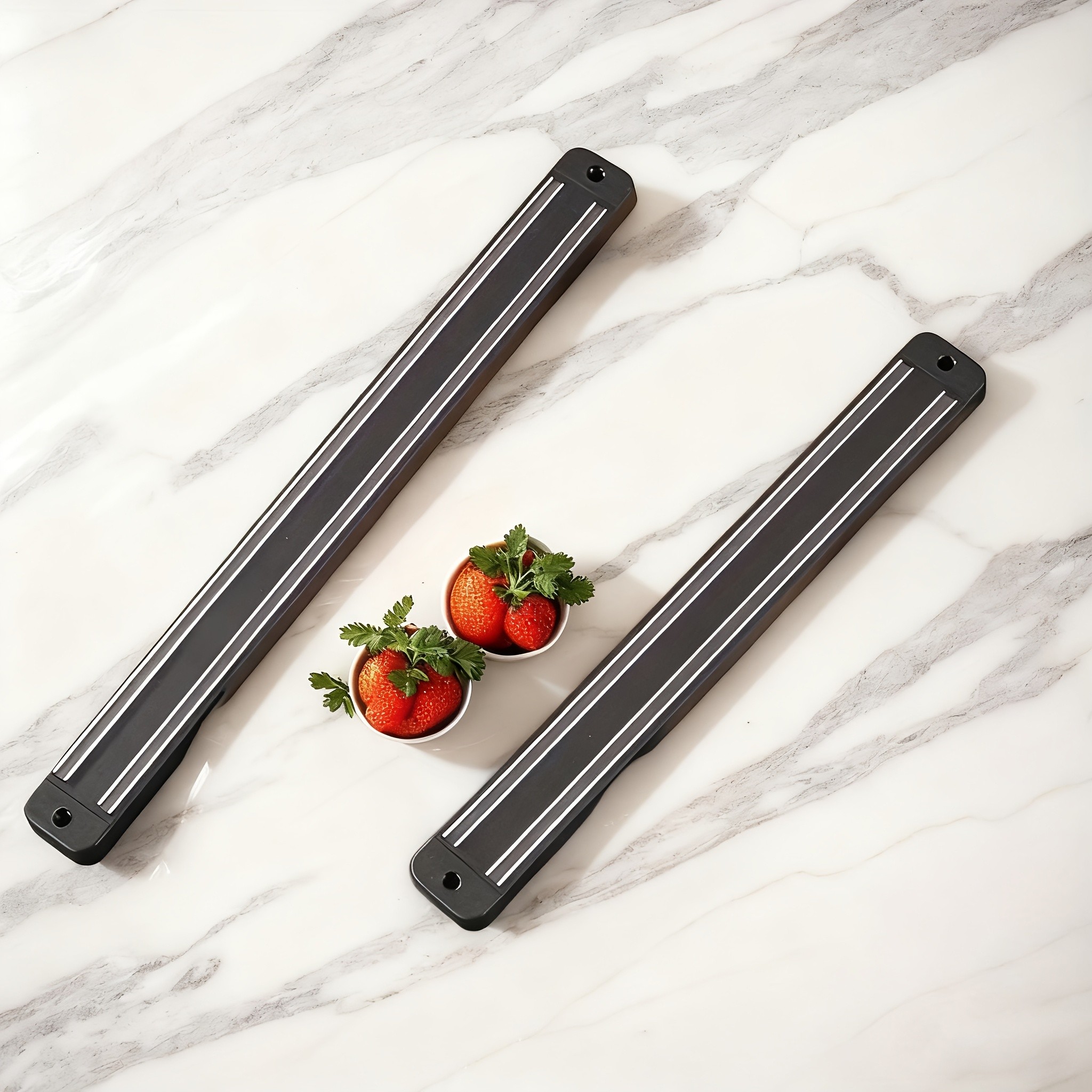 WIEZ Heavy-Duty Wall Magnetic Rack  Strong Cutting Tool Holder for Kitchens, Garages & Workspaces