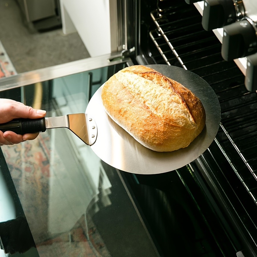 WIEZ Stainless Steel Pizza Spatula  30.5cm Non-Stick Cake Lifter with Anti-Scald Handle for Professional Baking