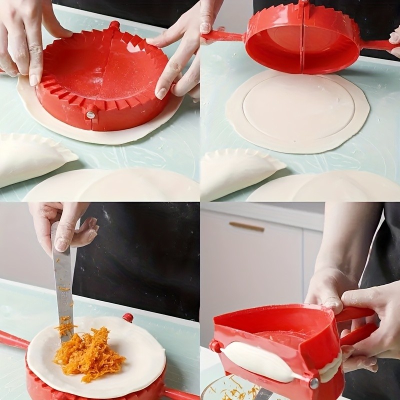 WIEZ Plastic Dumpling & Tortilla Press  Durable Round Mold for Easy Dough Shaping & Holiday Baking