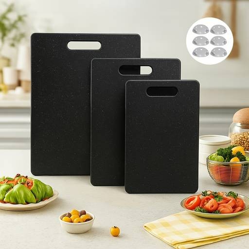 Multi-Piece Anti-Slip Kitchen Cutting Board Set  Everyday Prep Made Easy