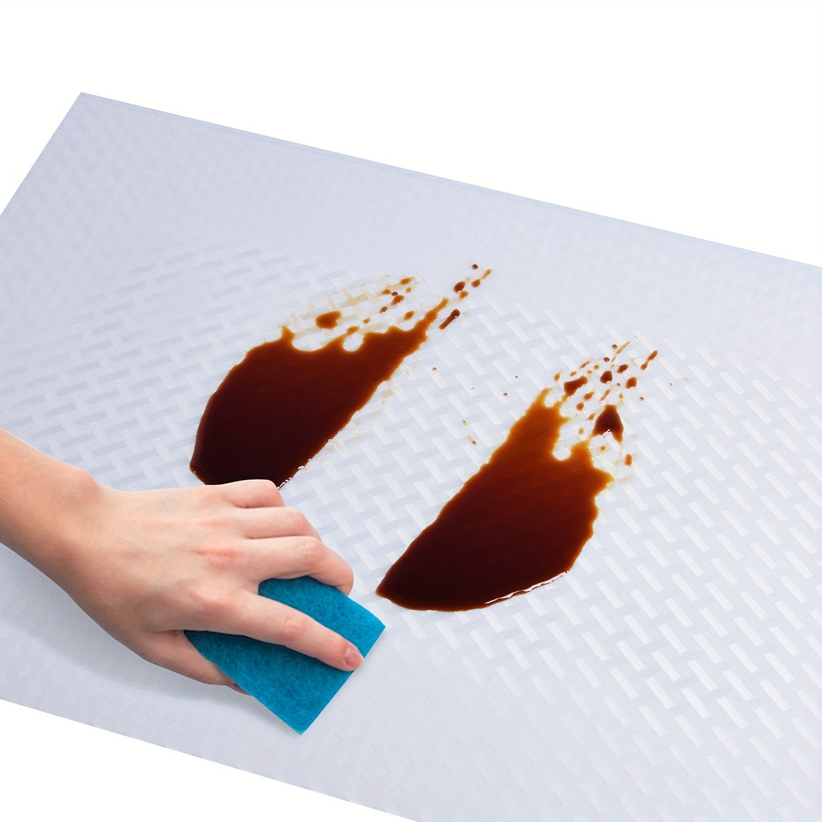 WIEZ Thickened EVA Non-Slip Liner Roll  Washable Oil-Resistant Shelf & Drawer Mat for Kitchen Storage