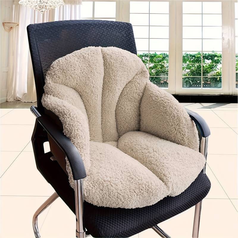 NLDD Winter Plush Chair Cushion  Warm, Soft & Ergonomic Seating Support