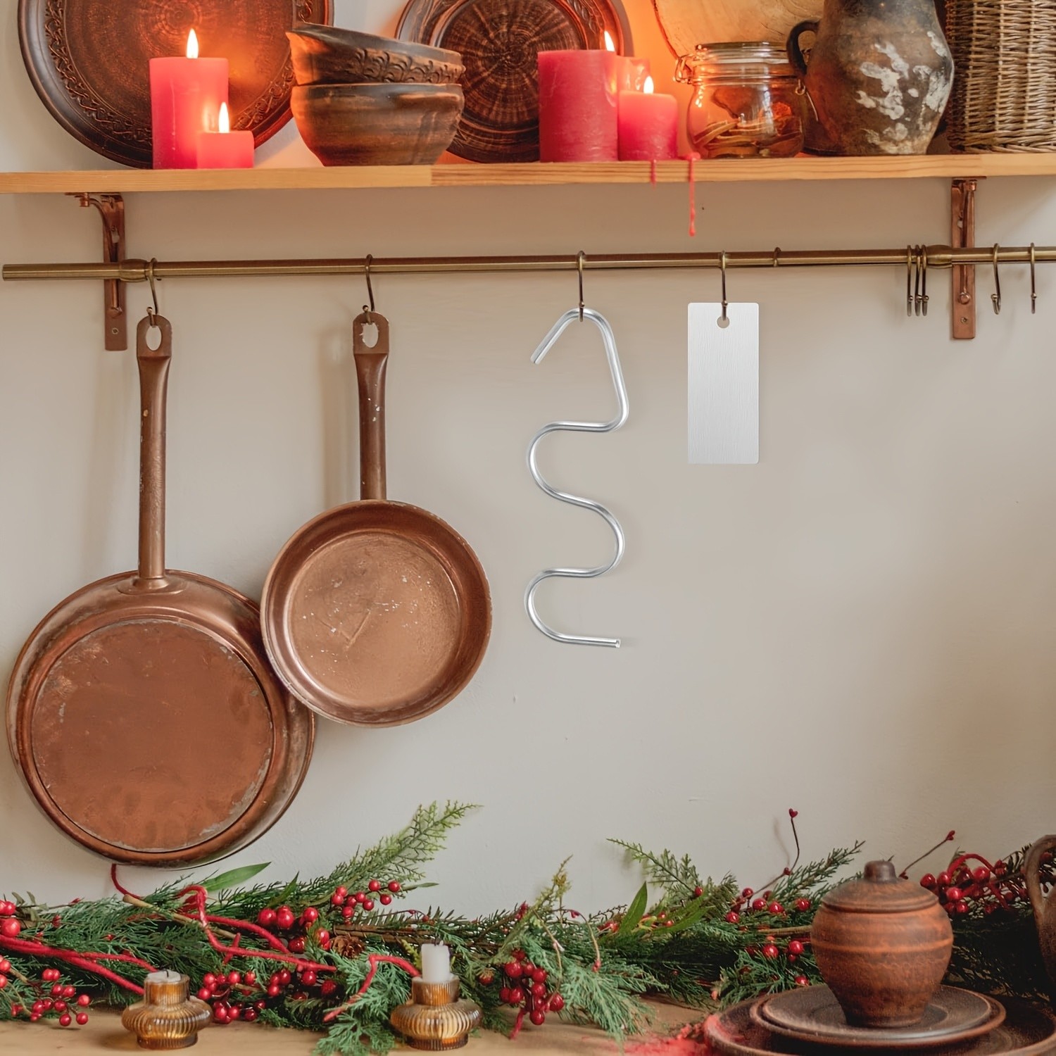 WIEZ Stainless Steel Peanut Butter Mixer & Scraper  Heavy-Duty 430 Steel Tool with Ergonomic Handle for 1230oz Jars