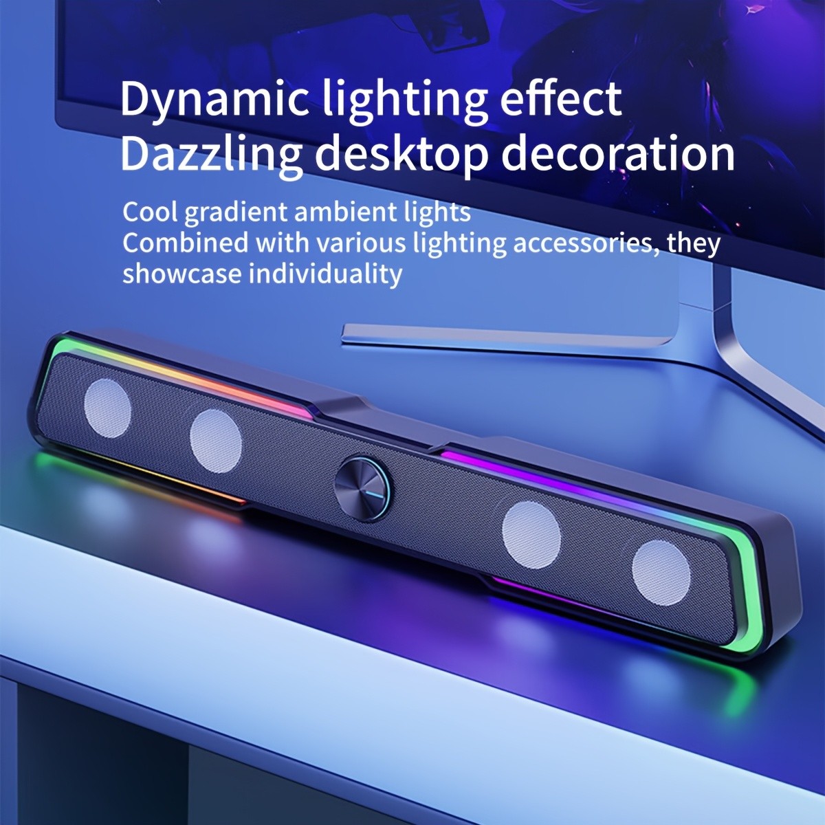 HP Gaming Soundbar with RGB Lights
