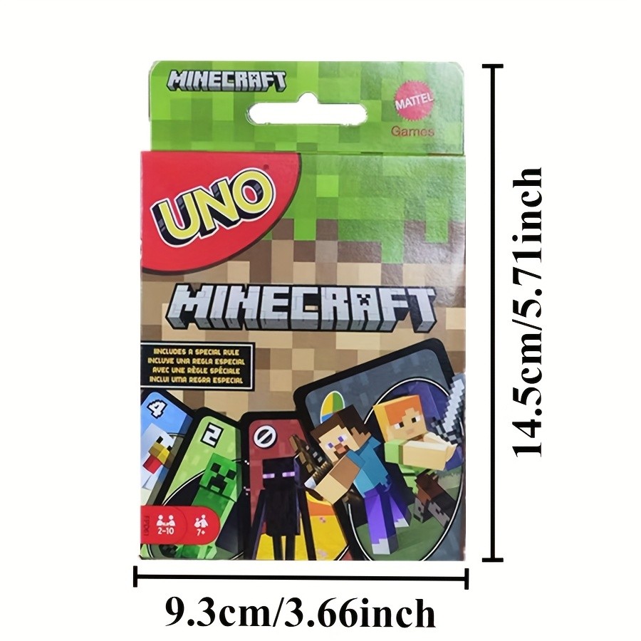 UNO Minecraft Edition  112-Piece Card Set with Creeper & Zombie Artwork