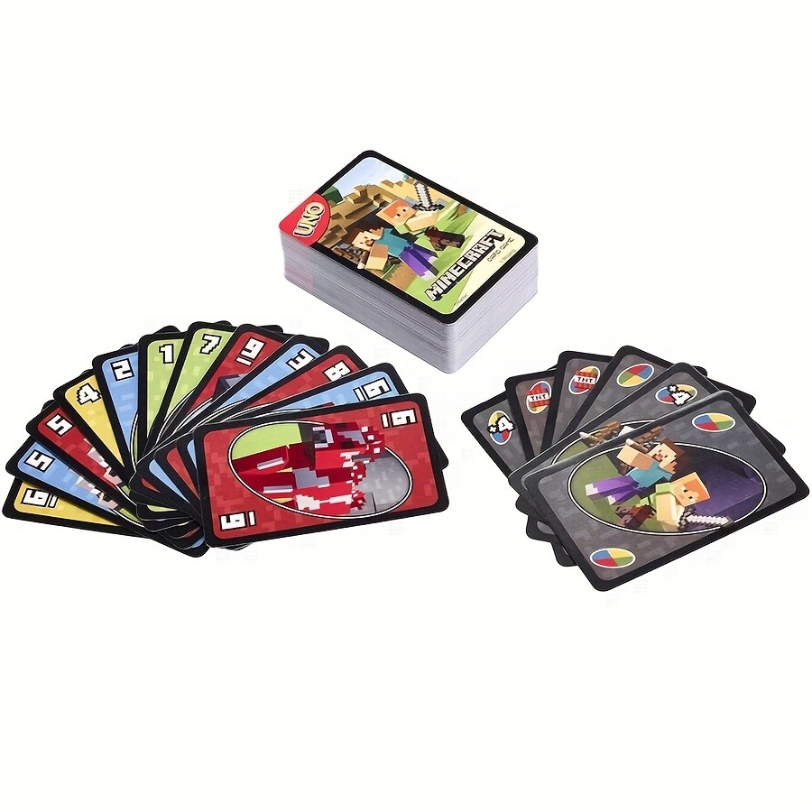 UNO Minecraft Edition  112-Piece Card Set with Creeper & Zombie Artwork