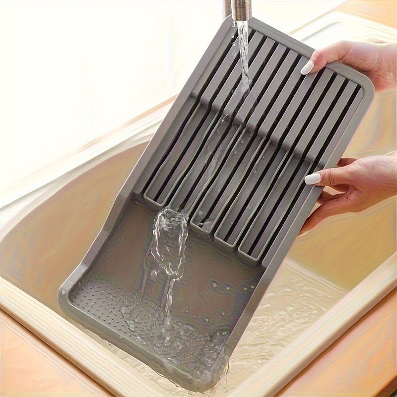 WIEZ Expandable Knife Holder for Drawers  Plastic Multi-Tool Storage Tray for Up to 11 Kitchen Tools